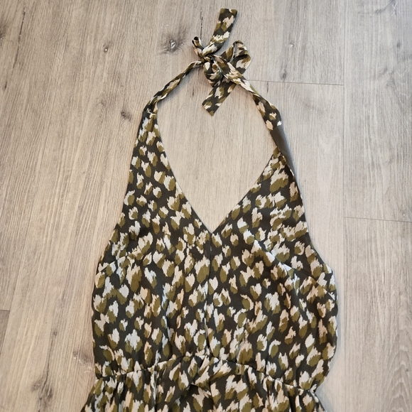 Banana Republic Halter Lined Midi Dress Womens Size Medium - Picture 4 of 5